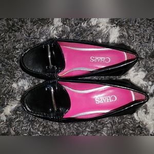 Chaps Womens Black Flats Size 6B